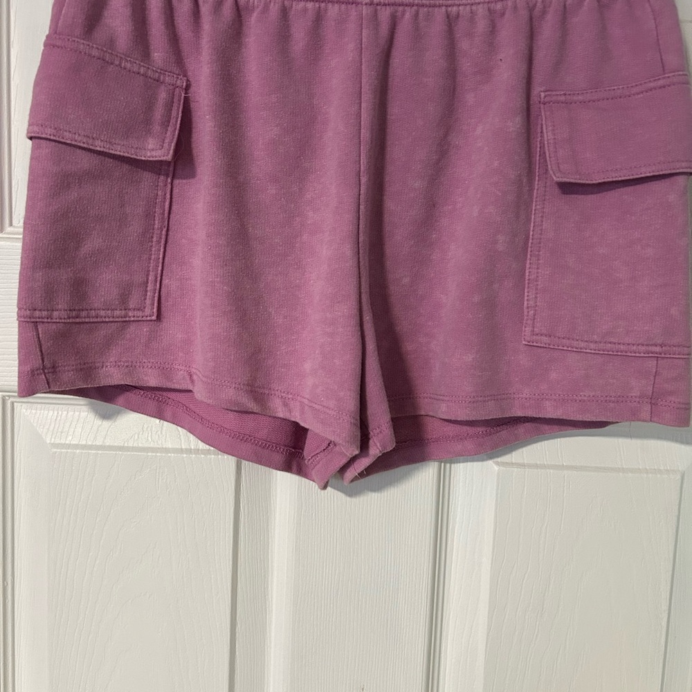 Hippie Rose Women's Lavender Cargo Shorts
